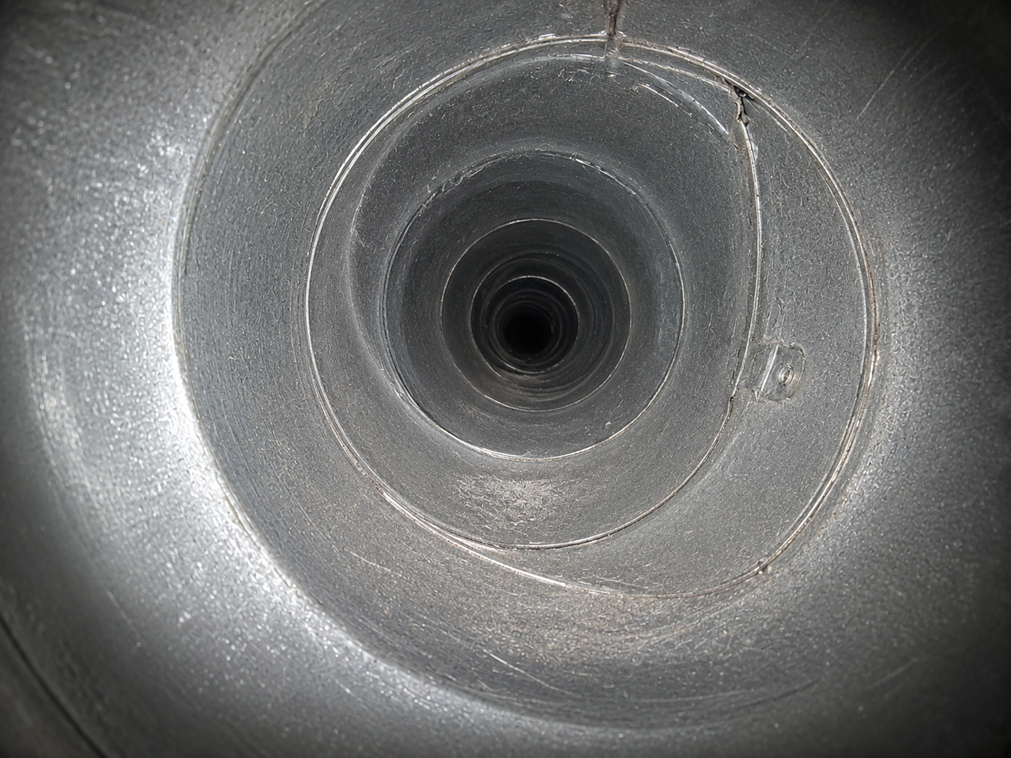 Dryer vent after cleaning